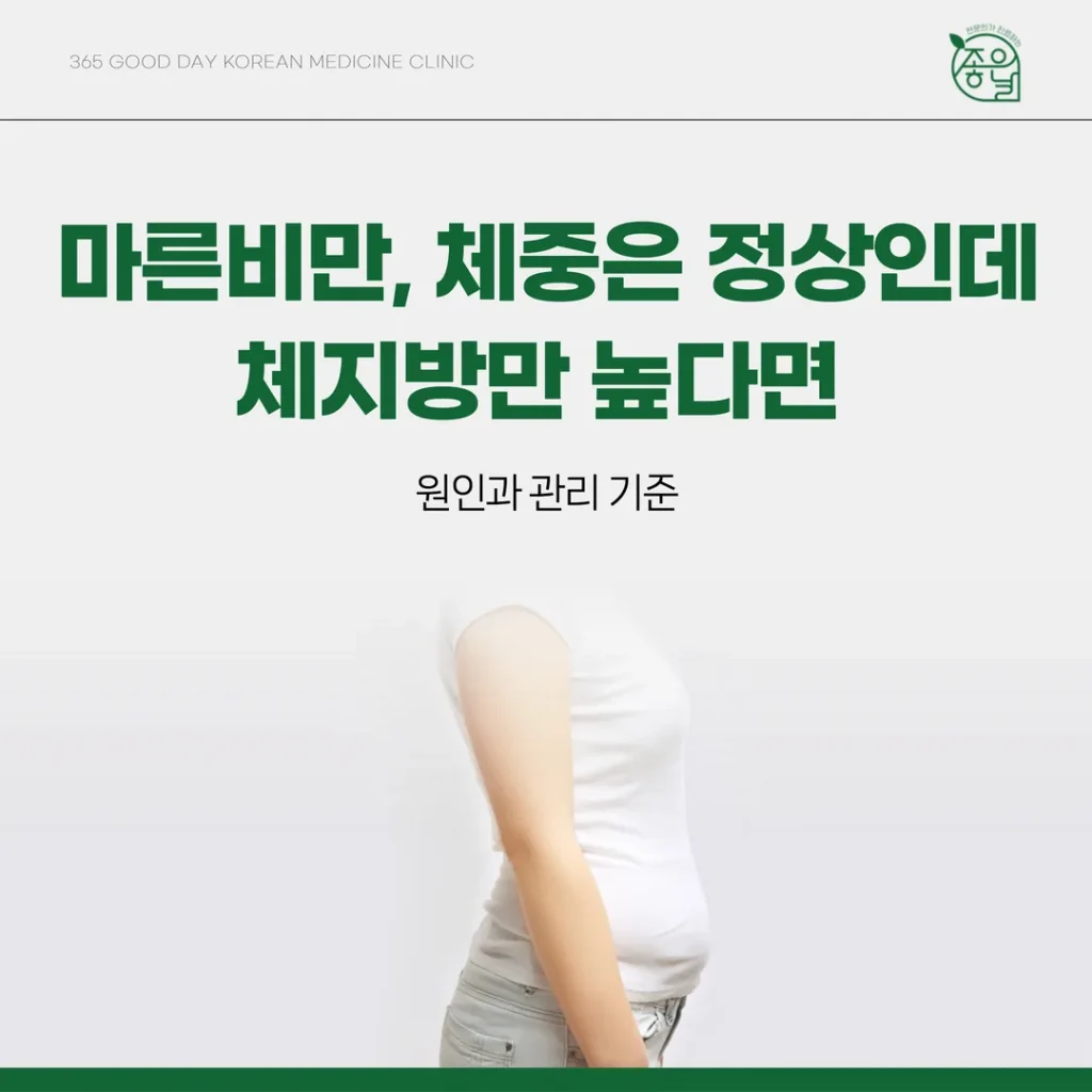 마른비만, 체중은 정상인데 체지방만 높다면 — 원인과 관리 기준 (의정부)