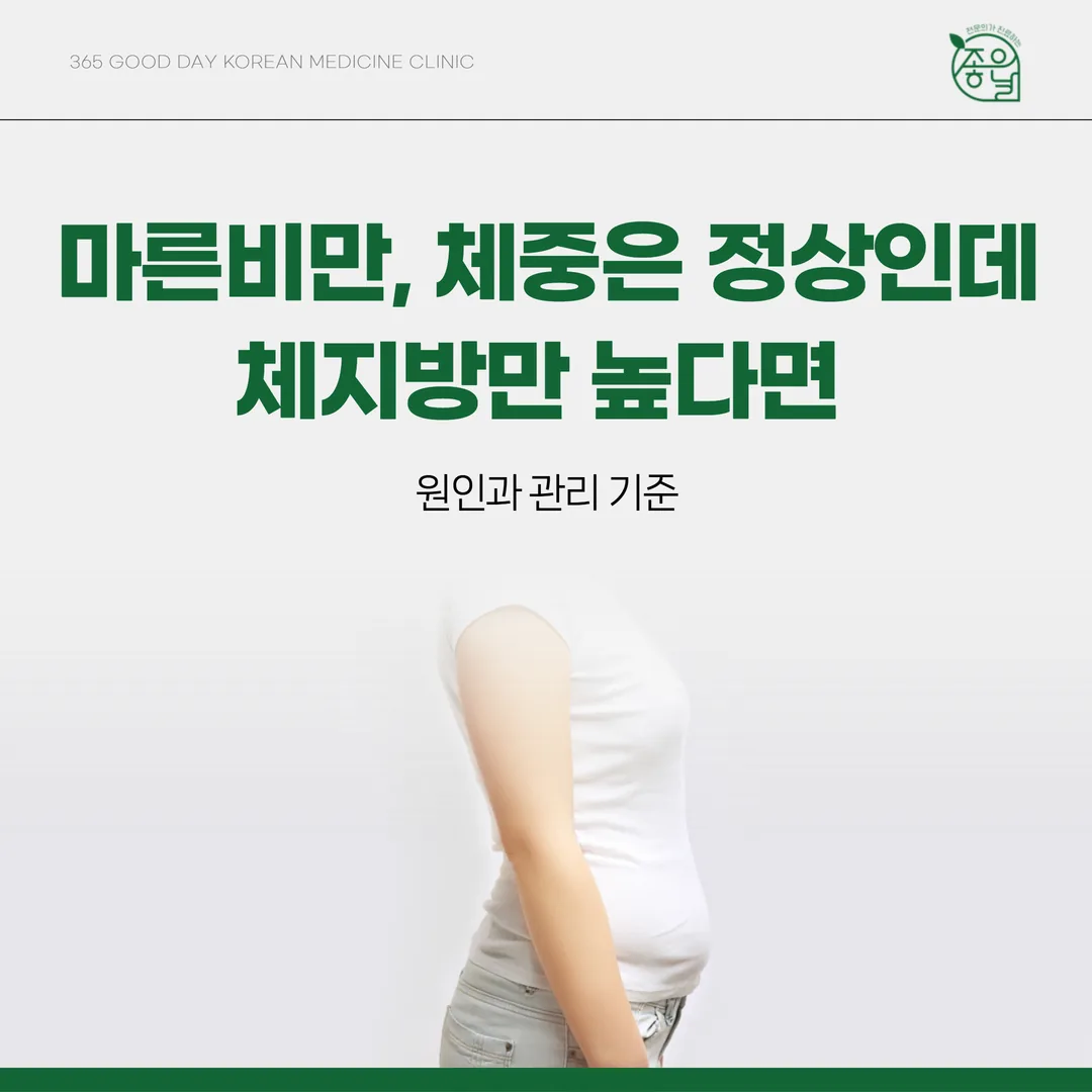 마른비만, 체중은 정상인데 체지방만 높다면 — 원인과 관리 기준 (의정부)