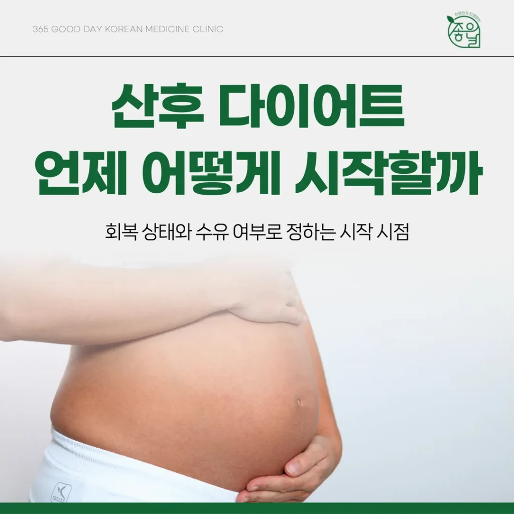 산후 다이어트, 언제 어떻게 시작할까 — 회복 상태와 수유 여부로 정하는 시작 시점